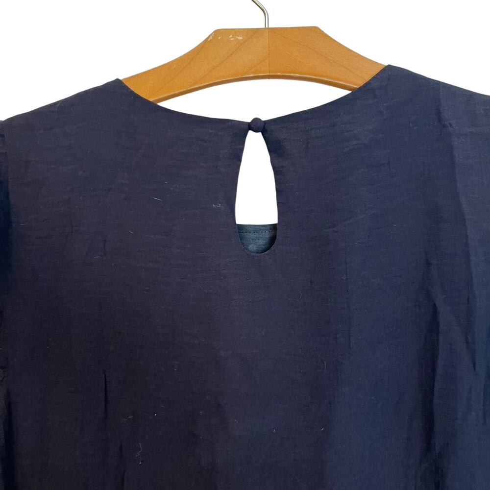 Thml Embroidered Flutter Sleeve Mini Shift Dress … - image 7